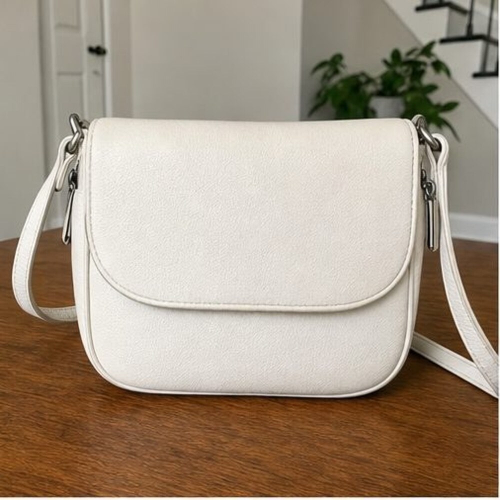 Stone Canvas Crossbody Bag